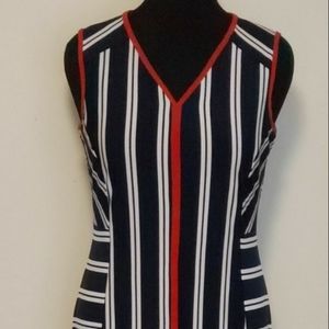 Maxi Dress Red/Wht/Blu Sz L